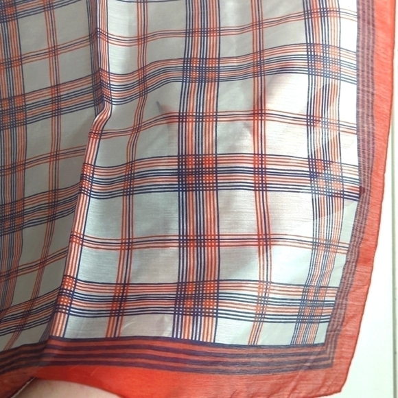 VINTAGE Japanese Sheer Scarf - Mod Love - Picture 2 of 3